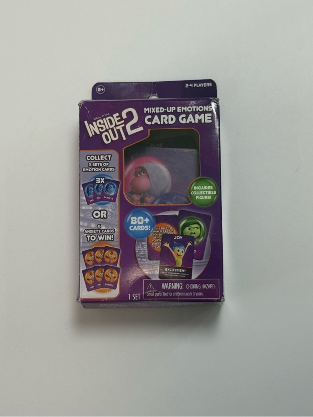 Inside Out 2 Mixed-Up Emotions Card Game - Purple NWT Disney kids fun party play